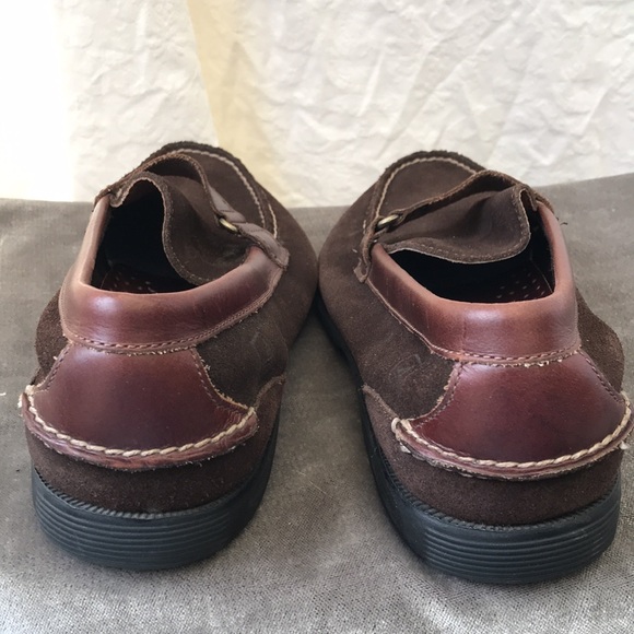 Coastal classy!Sperry Top Siders Size 10 olive-y brown color - Picture 4 of 15